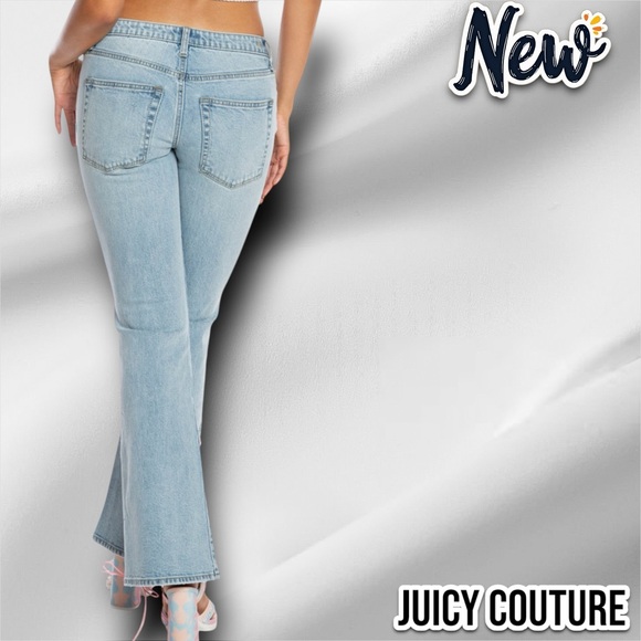 New Juicy Couture Malibu Lace-Up Demi Jeans Pants - Picture 3 of 6